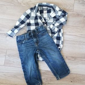 Boys dress top and jeans